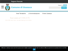 Tablet Screenshot of comune.usseaux.to.it